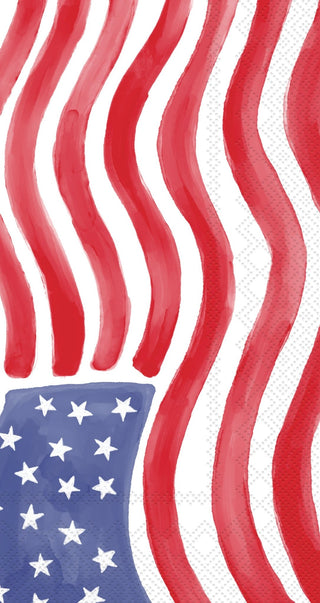Stars & Stripes Stamp Guest Towel - Boutique Bella BellaNapkins