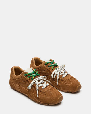 Steve Madden Aziel Camel Suede - Boutique Bella BellaSneakers