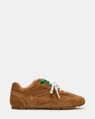 Steve Madden Aziel Camel Suede - Boutique Bella BellaSneakers