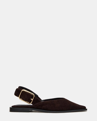 Steve Madden Shay Brown Suede - Boutique Bella Bellaflats