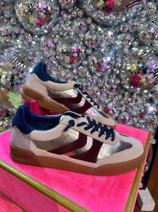 Steve Madden Verdict Blue/Gold - Boutique Bella BellaSneakers