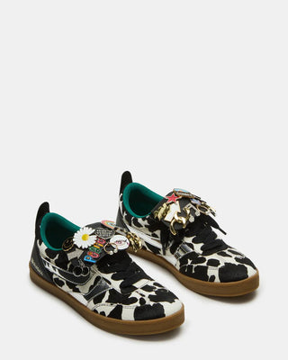 Steve Madden Wyatt Black Cow Print - Boutique Bella BellaShoes