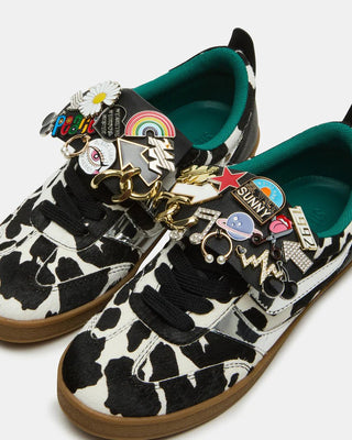 Steve Madden Wyatt Black Cow Print - Boutique Bella BellaShoes