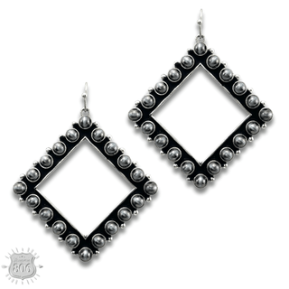 Stone diamond shape earring - Boutique Bella BellaEarrings