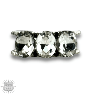Stone oval bead ring - Boutique Bella BellaRings