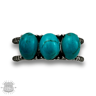 Stone oval bead ring - Boutique Bella BellaRings