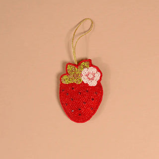 Strawberry Beaded Ornament - Boutique Bella BellaChristmas Ornament