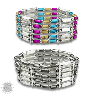 Stretch tube bead bracelet - Boutique Bella BellaBracelets