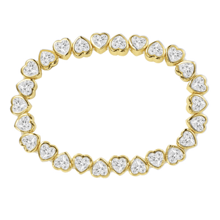 Stretchy Bezel Heart Bracelet - Boutique Bella BellaBracelet
