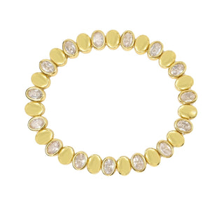 Stretchy Oval CZ Bracelet - Boutique Bella BellaBracelet