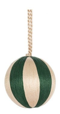 Striped Ball Ornament, Plastic Ganz - Boutique Bella BellaChristmas Decor