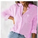Pink Striped Button Down Long Sleeve