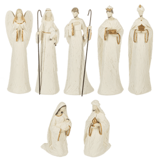 Stucco Nativity Set (7 pc. set) - Boutique Bella BellaChristmas Decor