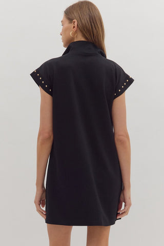 Stud & Sleek Dress - Boutique Bella BellaDRESS