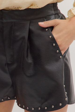 Studded Shorts - Boutique Bella Bellashorts