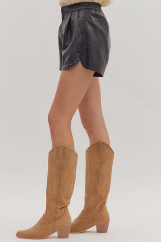 Studded Shorts - Boutique Bella Bellashorts