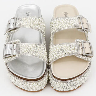 Pearlesque Platform Sandal