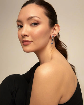 Sublime Blue - Silver Earrings - Boutique Bella BellaEarrings