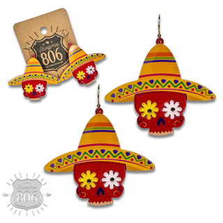 Sugar skull earring, last call - Boutique Bella BellaEarrings