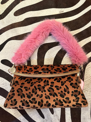 Sugar Talk Clutch Leopard - Boutique Bella BellaPurse