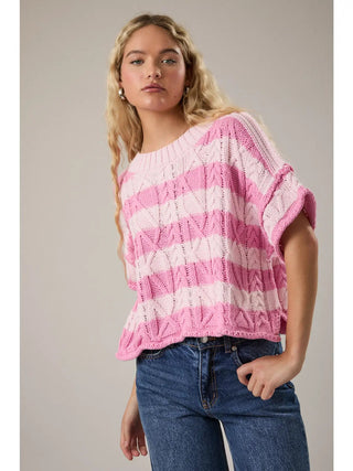 Sunday Brunch Stripe Knit - Boutique Bella BellaSweater