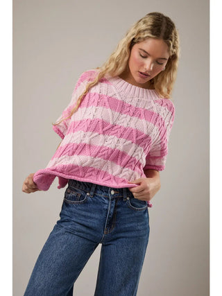 Sunday Brunch Stripe Knit - Boutique Bella BellaSweater