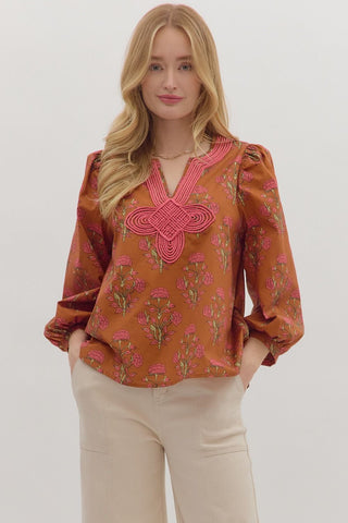 Sundown Petal Top - Boutique Bella Bellablouse