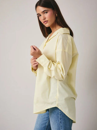 Sunlit Butter Blouse - Boutique Bella BellaButton - Up