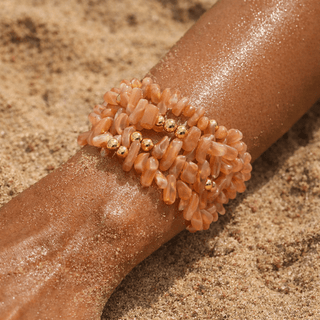 Sunset Coral Wrap Bracelet - Boutique Bella BellaBracelet