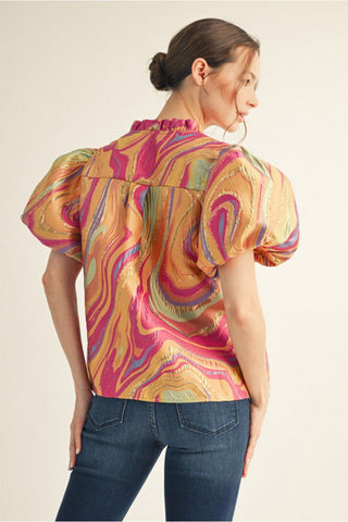 Sunset Mirage Top - Boutique Bella BellaTops