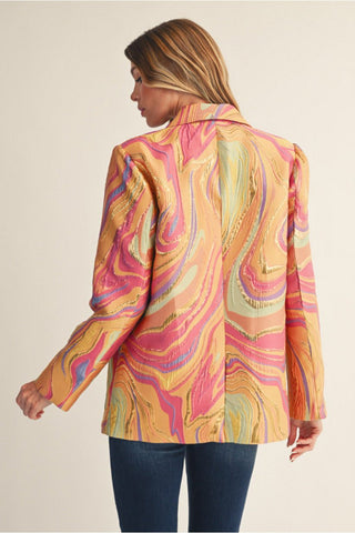 Sunset Swirl Blazer - Boutique Bella BellaBlazers