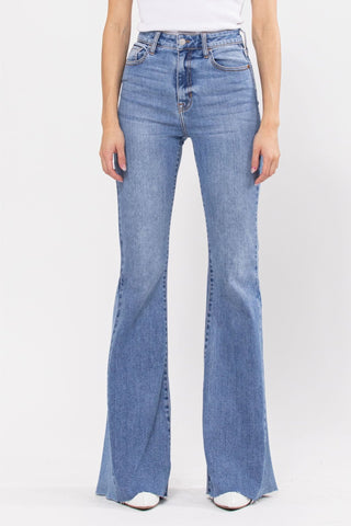 Super Flare High Rise Jeans - Boutique Bella BellaJeans