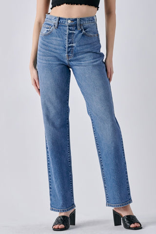 Super High Rise Dad Jeans - Boutique Bella BellaJeans