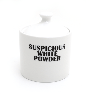 Suspicious White Powder Sugar Bowl - Boutique Bella BellaKitchen