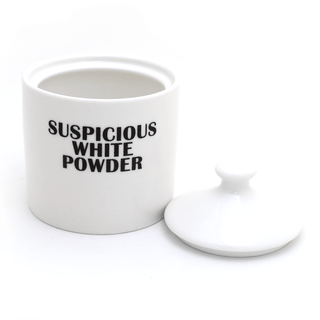 Suspicious White Powder Sugar Bowl - Boutique Bella BellaKitchen