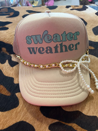 Sweater Weather Trucker Hat - Boutique Bella Bellatrucker hat