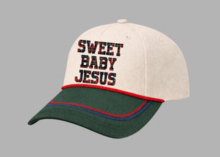 Sweet Baby Jesus Holiday Plaid Hat - Boutique Bella BellaBaseball Cap