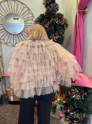 Sweet Cloud Ruffle Jacket - Boutique Bella BellaJacket