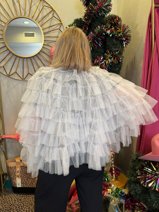 Sweet Cloud Ruffle Jacket - Boutique Bella BellaJacket