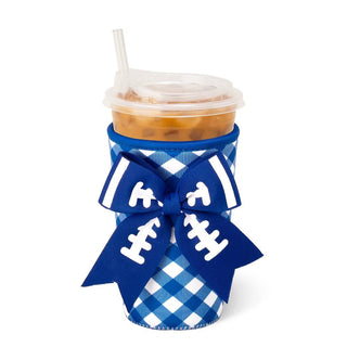 Swig GAMEDAY GINGHAM ROYAL Medium Iced Cup Coolie - Boutique Bella Bellacoolie