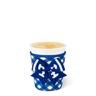 Swig GAMEDAY GINGHAM ROYAL Small Iced Cup Coolie - Boutique Bella Bellacoolie