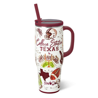 Swig TAILGATES IN COLLEGE STATION Mega Mug 40oz - Boutique Bella BellaTumbler