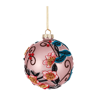 Swirl Ball Ornament, Glass Ganz - Boutique Bella BellaChristmas Decor
