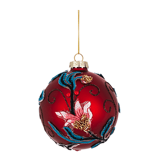 Swirl Ball Ornament, Glass Ganz - Boutique Bella BellaChristmas Decor