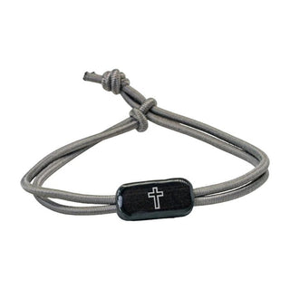 Tactical Tap to Pray Bracelet - Slate Cross - Boutique Bella BellaBracelet