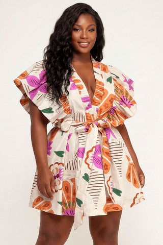 Taffeta Dreams Mini - Orange - Boutique Bella BellaDress