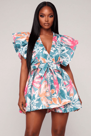 Taffeta Dreams Mini - Teal - Boutique Bella BellaDress