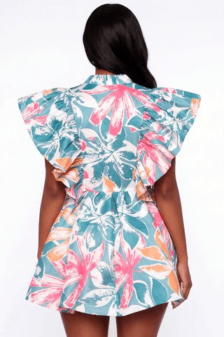 Taffeta Dreams Mini - Teal - Boutique Bella BellaDress