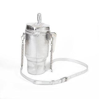 Take A Sip Water Cup - Silver Crossbody - Boutique Bella BellaPurse
