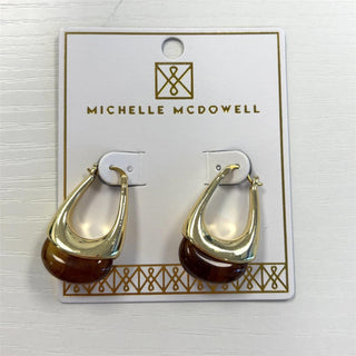 Talia Tortoise Earrings - Boutique Bella BellaEarrings